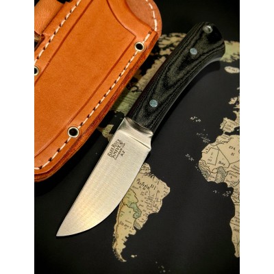 Нож Bark River BA112MBC Woodland Special, A2 Blade, Black Canvas Micarta Handle