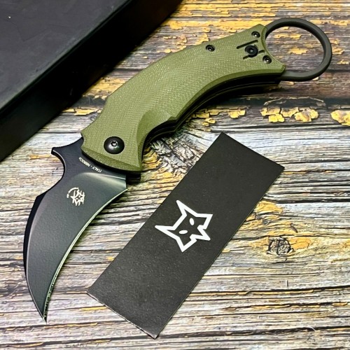 Нож складной Bastinelli Creations BAS210GB Black Bird, Black Blade, OD Green Handle Нож складной Bastinelli Creations BAS210GB Black Bird, Black Blade, OD Green Handle