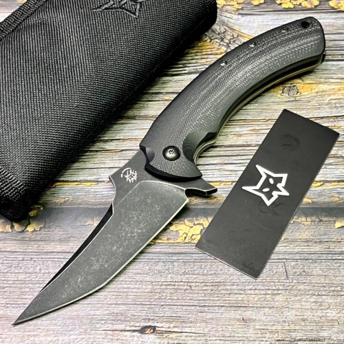Нож складной Bastinelli Creations BAS237B Gecko, Black Blade