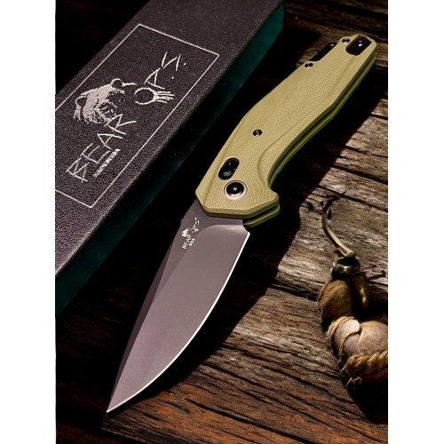 Нож складной Bear & Son BCAC2000G4B Katakt I, M390 Black Blade, OD Green Handle Нож складной Bear & Son BCAC2000G4B Katakt I, M390 Black Blade, OD Green Handle