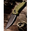 Нож складной Bear & Son BCAC2000G4BSR Katakt I, M390 Part Serrated Blade, OD Green Handle
