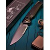 Нож складной Bear & Son BCAC2100ALBKBSR Katakt II, M390 Part Serrated Blade