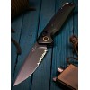 Нож складной Bear & Son BCAC2100ALBKBSR Katakt II, M390 Part Serrated Blade