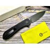 Нож складной Civivi C18062P-1 Button Lock Elementum II, Black Stonewashed Nitro-V Blade, Black G10 Handle