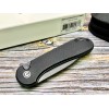 Нож складной Civivi C18062P-1 Button Lock Elementum II, Black Stonewashed Nitro-V Blade, Black G10 Handle