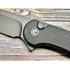 Нож складной Civivi C18062P-1 Button Lock Elementum II, Black Stonewashed Nitro-V Blade, Black G10 Handle