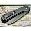 Нож складной Civivi C18062P-1 Button Lock Elementum II, Black Stonewashed Nitro-V Blade, Black G10 Handle