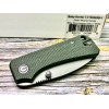 Нож складной Civivi C19068SB-1 Baby Banter, Stonewashed Nitro-V Blade, Green Micarta Handle