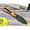 Нож складной Civivi C19068SB-2 Baby Banter, Black Stonewashed Nitro-V Blade, Cuibourtia Wood Handle