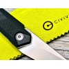 Нож складной Civivi C20005B-1 Ki-V Plus, Bead Blasted Nitro-V Blade, Black G10 Handle