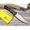 Нож складной Civivi C20038D-6 Cogent, Bead Blasted 14C28N Blade, Brown Micarta Coarse Handle