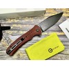 Нож складной Civivi C20038E-2 Cogent, Black Stonewashed 14C28N Part Serrated Blade, Burgundy G10 Handle
