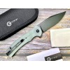 Нож складной Civivi C20038E-3 Cogent, Black Stonewashed 14C28N Part Serrated Blade, Natural G10 Handle