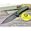 Нож складной Civivi C21006-2 Conspirator, Black Stonewashed Nitro-V Blade, Green Micarta Handle