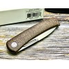 Нож складной Civivi C21025B-1 Cetos, Bead Blasted 14C28N Blade, Brown Micarta Coarse Presentation Handle