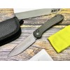 Нож складной Civivi C2103C Button Lock Elementum, Stonewashed 14C28N Blade, Dark Green Micarta Handle