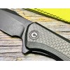 Нож складной Civivi C801I Baklash, Black Stonewashed Blade, Black G10 / Carbon Fiber Handle