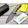 Нож складной Civivi C803F Praxis, Black Stonewashed 9Cr18MoV, OD Green G10 Handle