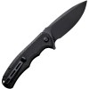 Нож складной Civivi C803G Praxis, Black Stonewashed 9Cr18MoV Blade, Black Coarse Micarta Handle
