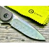 Нож складной Civivi C907DS Damascus Blade, Twill Carbon Fiber Handle