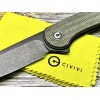 Нож складной Civivi C907Z Elementum, Black Stonewashed D2 Blade, Dark Green Micarta Handle