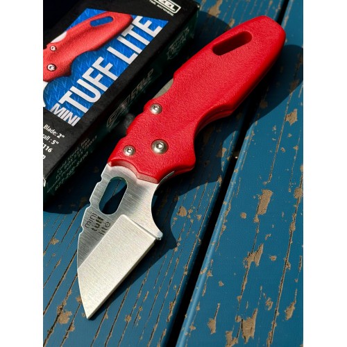 Нож складной Cold Steel CS20MTR Mini Tuff Lite, Red Handle Нож складной Cold Steel CS20MTR Mini Tuff Lite, Red Handle
