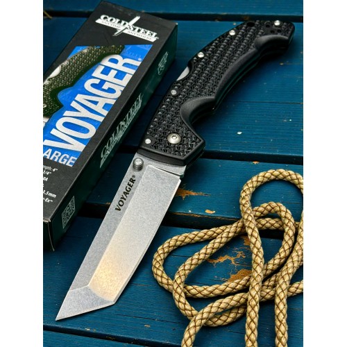 Нож складной Cold Steel Voyager Large, AUS10A Tanto Blade
