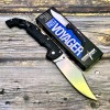 Нож складной Cold Steel Voyager XL, Aus10A StoneWashed Blade