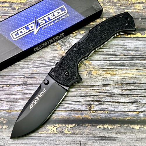 Нож складной Cold Steel CS62RQBKBK 4-Max Scout, Black Blade, Black Handle