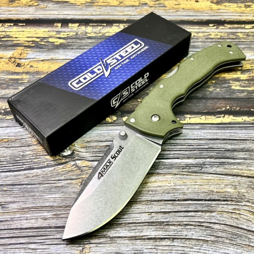 Нож складной Cold Steel CS62RQODSW 4-Max Scout, OD Green Handle