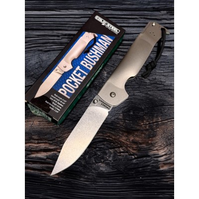 Нож складной Cold Steel CS95FB Pocket Bushman, Stainless Handle