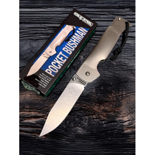 Нож складной Cold Steel CS95FB Pocket Bushman, Stainless Handle