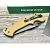 Нож складной CRKT CR6773DB Crawford/Kasper Folder , Black Blade, Coyote Brown Handle