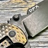 Нож складной DPx Gear DPXHSF015 HEST, M390 BlackWashed Blade, Bronze Titanium Handle
