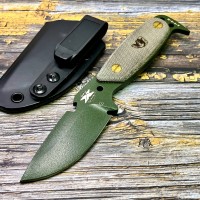 Нож DPx Gear DPXHSX114 HEST Original Fixed Blade, Green Micarta Handle Нож DPx Gear DPXHSX114 HEST Original Fixed Blade, Green Micarta Handle