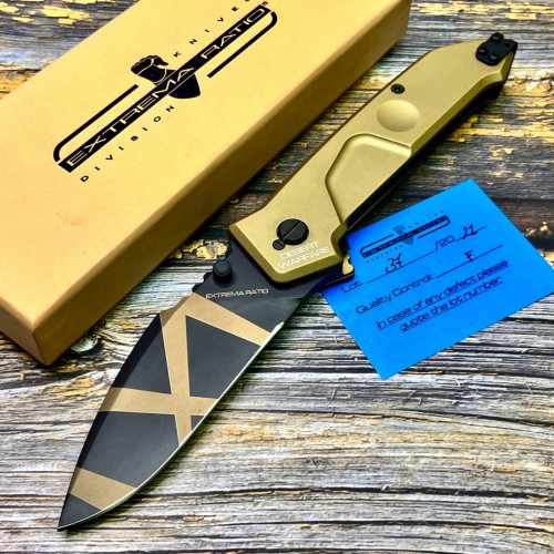 Нож складной Extrema Ratio EX0133DW MF1, N690 Desert Warfare Blade, Desert Tan Aluminum Handle