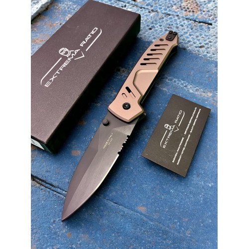Нож складной Extrema Ratio EX0233BLKTM MF1 EVO SP, Black Part Serrated Blade, Tactical Mud Handle Нож складной Extrema Ratio EX0233BLKTM MF1 EVO SP, Black Part Serrated Blade, Tactical Mud Handle