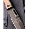 Нож складной Extrema Ratio EX0483BLKTM MH-Stealth, Black Part Serrated Blade, Mud Handle