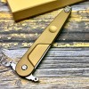 Нож складной Extrema Ratio EX0497DW BF4, N690 PartSerrated Blade, Desert Tan Aluminum Handle