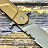 Нож складной Extrema Ratio EX0497DW BF4, N690 PartSerrated Blade, Desert Tan Aluminum Handle