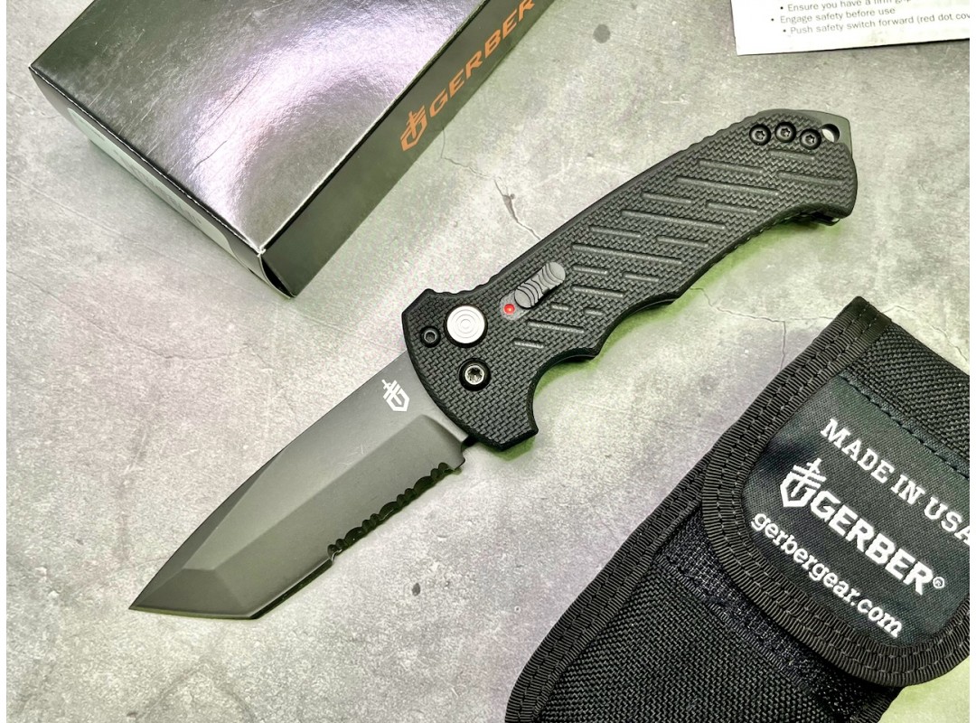 Нож складной Gerber G0193 Auto 06, Tanto Serrated Blade, G10 Handle -  купить в СПб @ spbknife