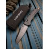 Нож складной Hogue HO24366 Deka, Black MagnaCut Wharncliffe Blade, Black Handle