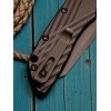 Нож складной Hogue HO24366 Deka, Black MagnaCut Wharncliffe Blade, Black Handle