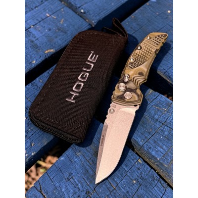 Нож складной Hogue HO34178 EX-01, G-Mascuc Green G10 Handle