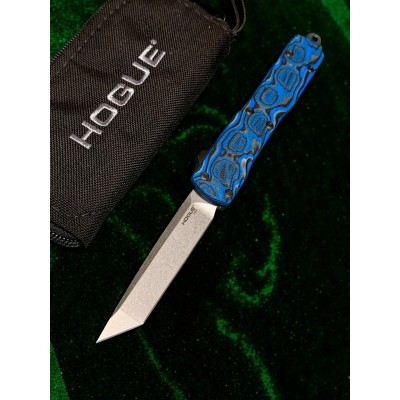 Нож складной Hogue HO34863 Counterstrike, CPM-20CV StoneWash  Blade, G-Mascus Blue G10 Handle