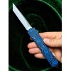 Нож складной Hogue HO34863 Counterstrike, CPM-20CV StoneWash  Blade, G-Mascus Blue G10 Handle
