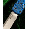 Нож складной Hogue HO34863 Counterstrike, CPM-20CV StoneWash  Blade, G-Mascus Blue G10 Handle