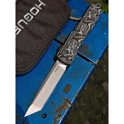 Нож складной Hogue HO34869 Counterstrike, Stonewash Blade, G-Mascus Black G10 Handle