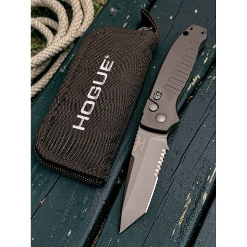 Нож складной Hogue HO64120 Ballista I, Black Part Serrated Blade, Black Handle Нож складной Hogue HO64120 Ballista I, Black Part Serrated Blade, Black Handle