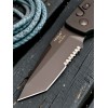 Нож складной Hogue HO64120 Ballista I, Black Part Serrated Blade, Black Handle